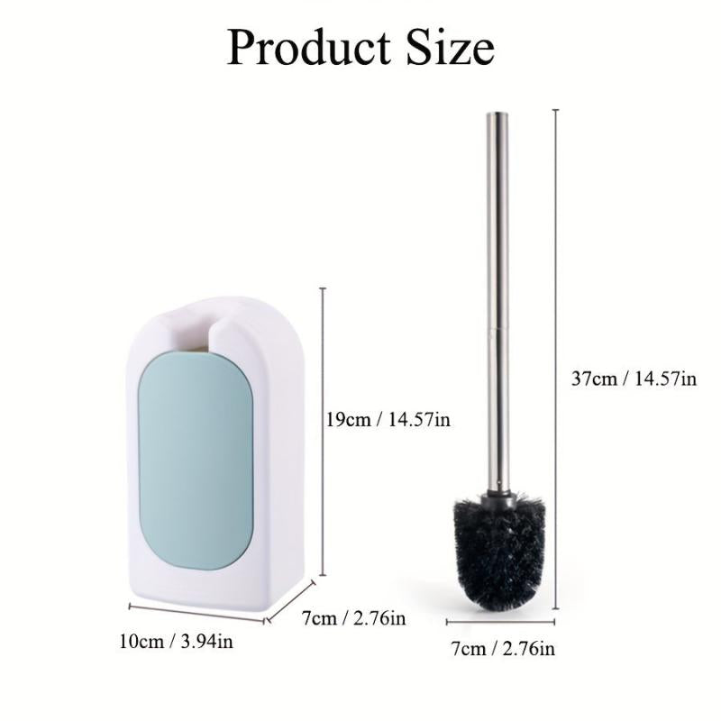 Wall Mounted Toilet Brush and Holder Set for Easy Bathroom Cleaning