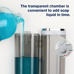 Wall-mounted Soap Dispenser 300ml Manual Press Hand Sanitizer for Bathroom Hotel