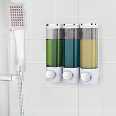 Wall-mounted Soap Dispenser 300ml Manual Press Hand Sanitizer for Bathroom Hotel