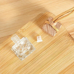 Mini Perfume Bottle Refillable Glass Fragrance Pendant Car Hanging Ornament