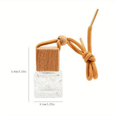 Mini Perfume Bottle Refillable Glass Fragrance Pendant Car Hanging Ornament
