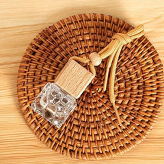 Mini Perfume Bottle Refillable Glass Fragrance Pendant Car Hanging Ornament
