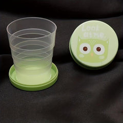 Portable Collapsible Water Cup With Cartoon Lid