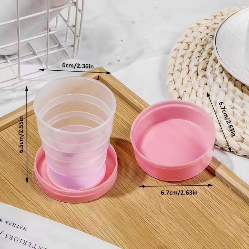 Portable Collapsible Water Cup With Cartoon Lid