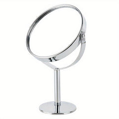 Metal Round Double-sided Vanity Mirror Rotatable 1 2 Magnifying Glass