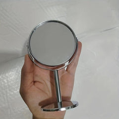 Metal Round Double-sided Vanity Mirror Rotatable 1 2 Magnifying Glass