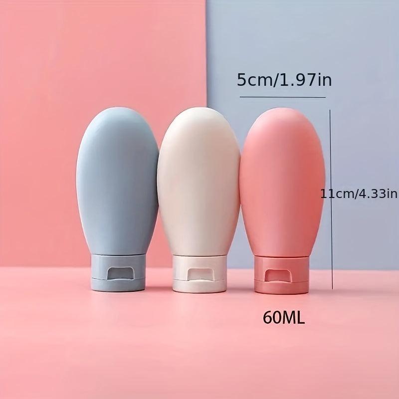 3pcs Portable Cosmetic Squeeze Bottle for Travel Lotion Dispenser