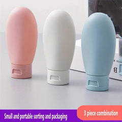 3pcs Portable Cosmetic Squeeze Bottle for Travel Lotion Dispenser