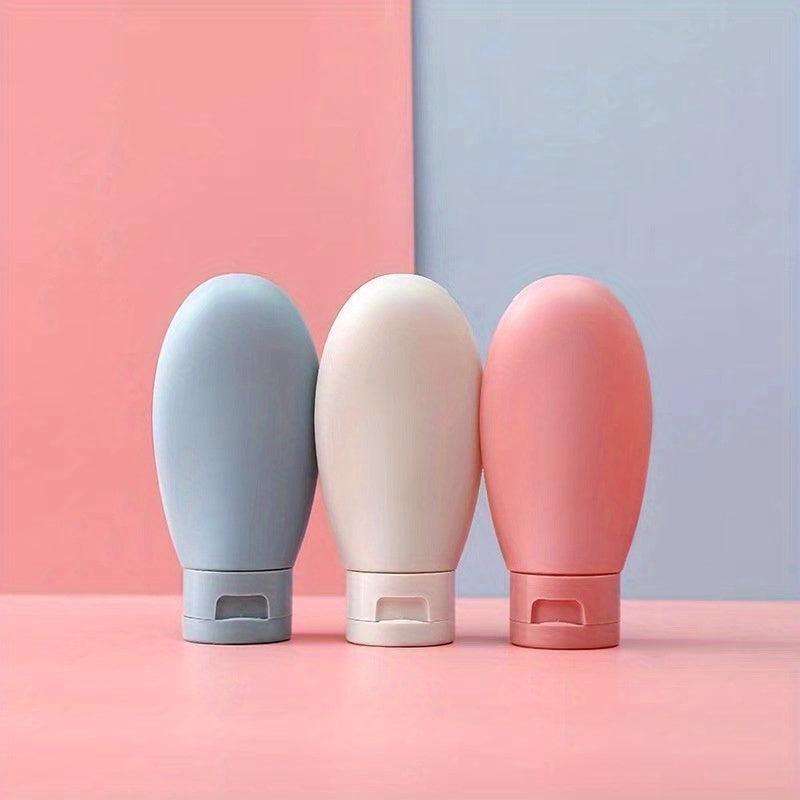 3pcs Portable Cosmetic Squeeze Bottle for Travel Lotion Dispenser