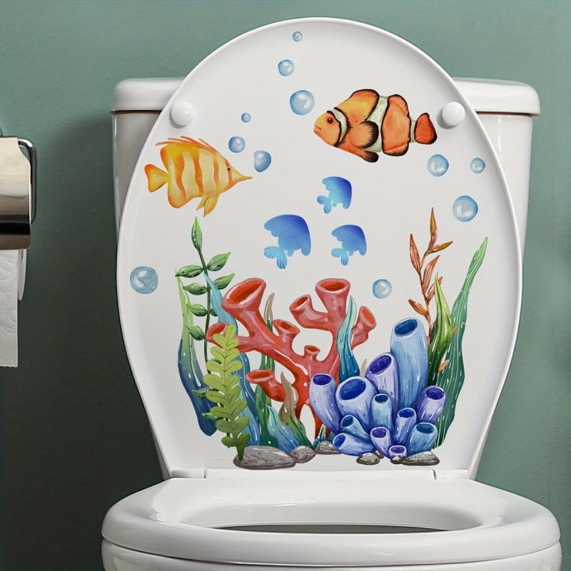 Self Adhesive Toilet Lid Decal for Fun Bathroom Decor