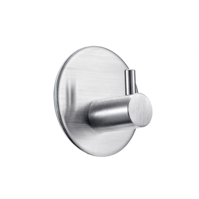5pcs Stainless Steel Wall Adhesive Hooks Round Robe Towel Hook