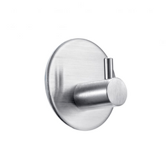 5pcs Stainless Steel Wall Adhesive Hooks Round Robe Towel Hook