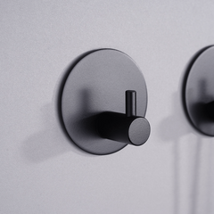 5pcs Stainless Steel Wall Adhesive Hooks Round Robe Towel Hook