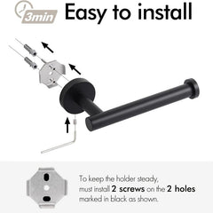 Toilet Paper Holder SUS 304 Stainless Steel Wall Mount Matte