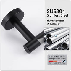 Toilet Paper Holder SUS 304 Stainless Steel Wall Mount Matte