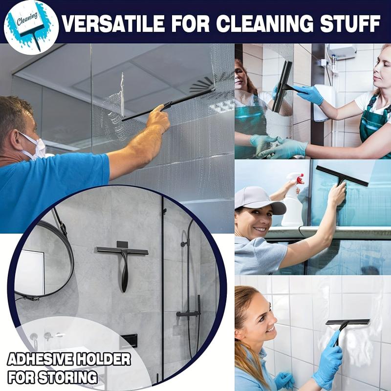 Stainless Steel Shower Squeegee Glass Cleaner Window Wiper