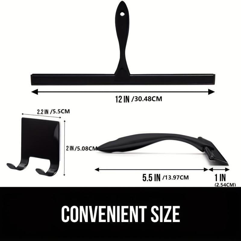 Stainless Steel Shower Squeegee Glass Cleaner Window Wiper