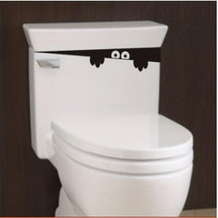 Funny Toilet Lid Decal Adhesive Wall Sticker Bathroom Decor
