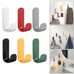 4pcs Wall Organizer Hook Door Back Hanger Bathroom Towel Rack Shelf Bathroom Acc