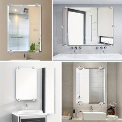 4pcs Mirror Clip, Easy Installation, Secure Hold for Bathroom