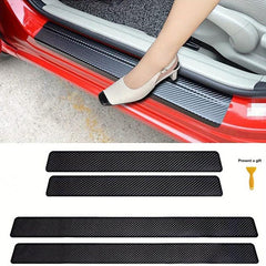 4pcs Car Door Sill Plate Protectors Anti Step Strip Scratch St
