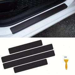 4pcs Car Door Sill Plate Protectors Anti Step Strip Scratch St
