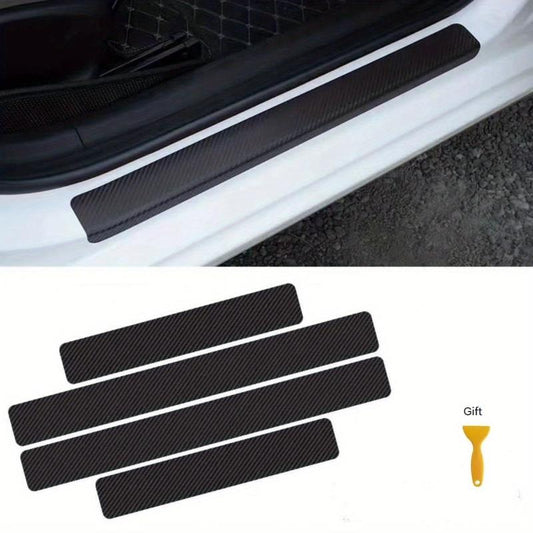 4pcs Car Door Sill Plate Protectors Anti Step Strip Scratch St