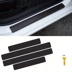 4pcs Car Door Sill Plate Protectors Anti Step Strip Scratch St