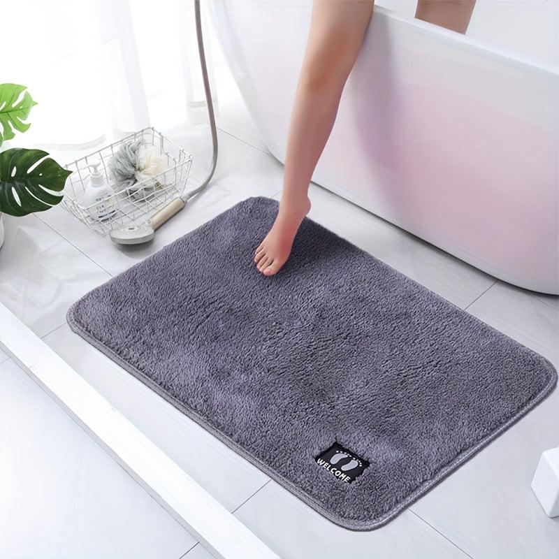 Soft Plush Bath Rug Non Slip Shower Carpet for Home Bathroom Machine Washable
