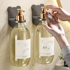 Wall Mounted Lotion Storage Rack Hand Sanitizer Dispenser Organizer