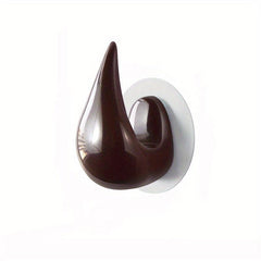 Water Drop Shaped Punch Bath Towel Hook Wall mounted Door Back Bathroom Wardrobe