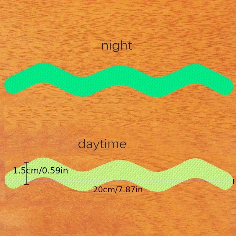 15pcs Luminous Anti Slip Strips for Bathroom and Stairs