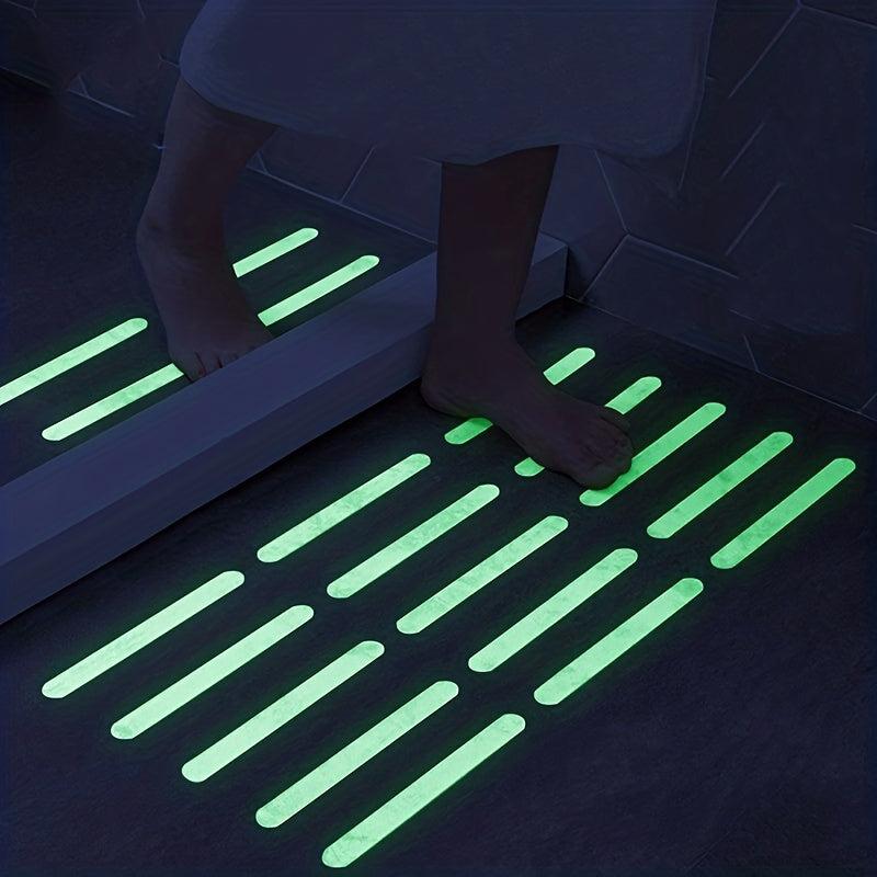 15pcs Luminous Anti Slip Strips for Bathroom and Stairs