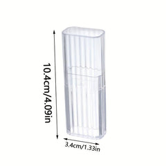 Portable Toothpick & Cotton Swab Box Clear Storage Solution