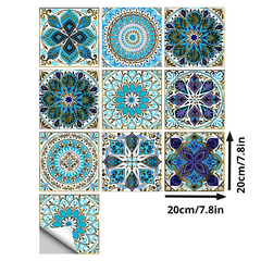 10pcs Adhesive Bathroom Floor Tiles 20x20 Inches DIY Flooring Easy Installation