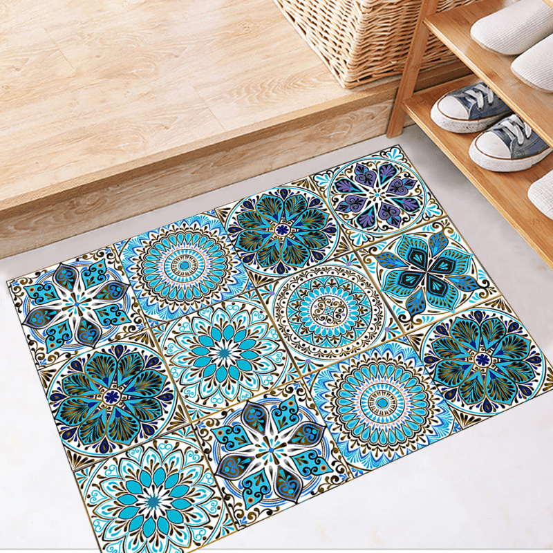 10pcs Adhesive Bathroom Floor Tiles 20x20 Inches DIY Flooring Easy Installation