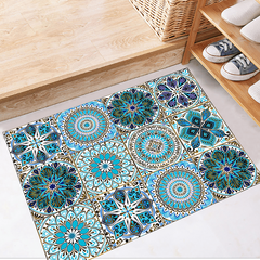 10pcs Adhesive Bathroom Floor Tiles 20x20 Inches DIY Flooring Easy Installation