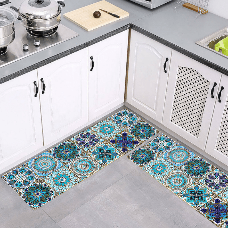 10pcs Adhesive Bathroom Floor Tiles 20x20 Inches DIY Flooring Easy Installation