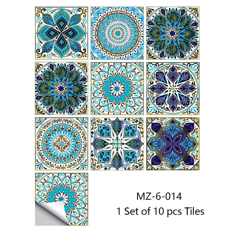 10pcs Adhesive Bathroom Floor Tiles 20x20 Inches DIY Flooring Easy Installation