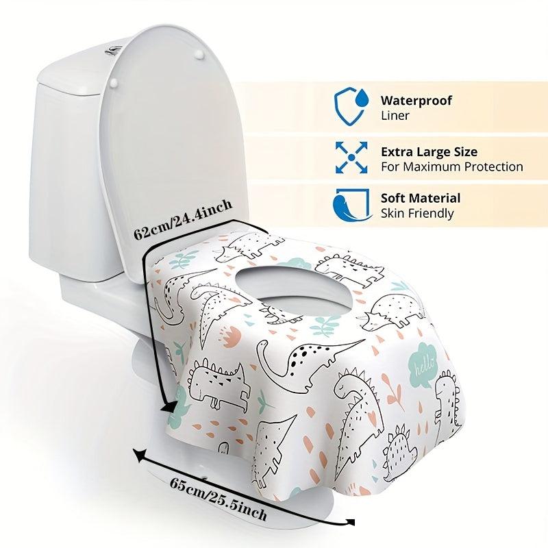 20pcs Dinosaur Disposable Toilet Seat Covers Portable Potty Seat Covers