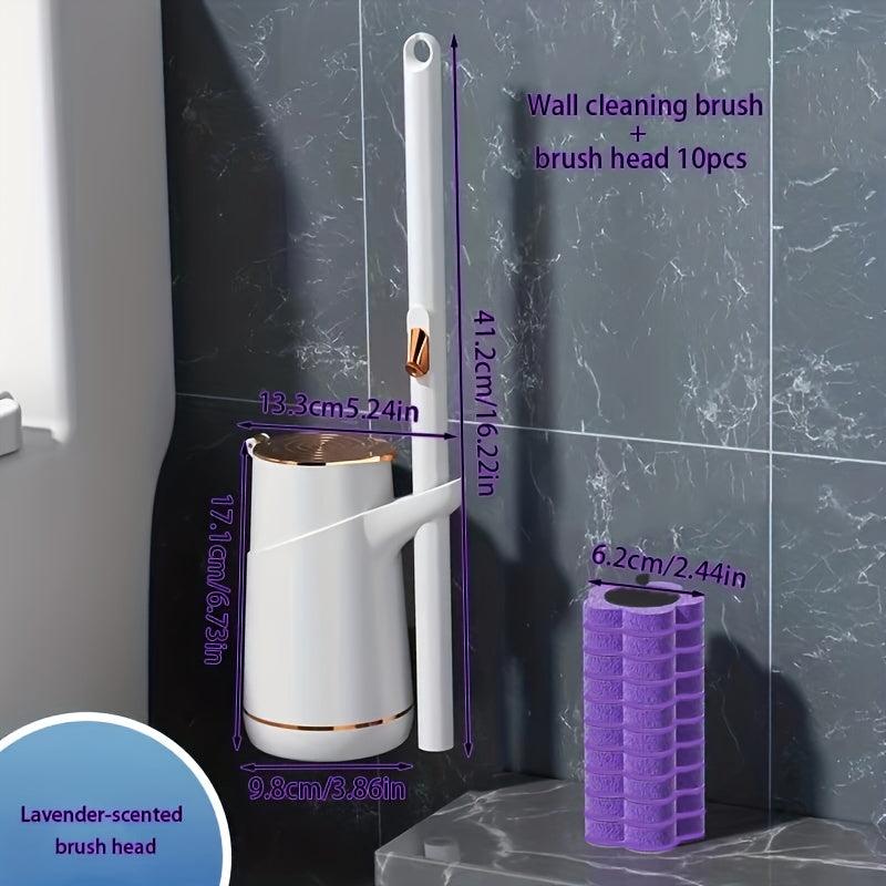 Hotel Disposable Toilet Brush No Dead Corner Wash Set Wall Hanging Cleaning Tool
