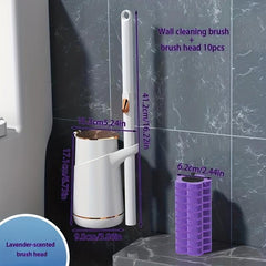 Hotel Disposable Toilet Brush No Dead Corner Wash Set Wall Hanging Cleaning Tool