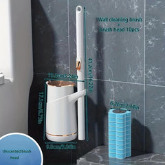 Hotel Disposable Toilet Brush No Dead Corner Wash Set Wall Hanging Cleaning Tool