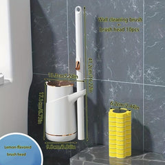 Hotel Disposable Toilet Brush No Dead Corner Wash Set Wall Hanging Cleaning Tool