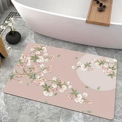 Non Slip Diatom Mud Bath Rug Quick Drying Floor Carpet