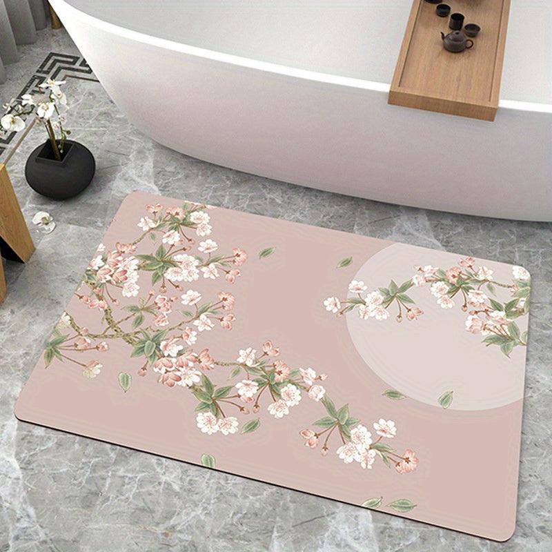 Non Slip Diatom Mud Bath Rug Quick Drying Floor Carpet
