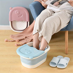 Collapsible Footbath Massage Bucket Foldable Foot Wash Basin
