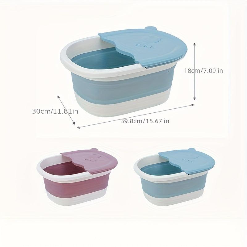 Collapsible Footbath Massage Bucket Foldable Foot Wash Basin