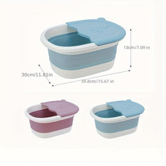 Collapsible Footbath Massage Bucket Foldable Foot Wash Basin
