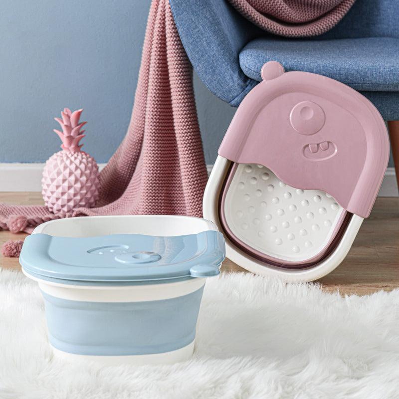 Collapsible Footbath Massage Bucket Foldable Foot Wash Basin